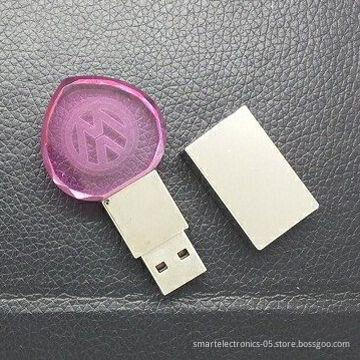 Crystal Heart-shaped USB Flash Drive